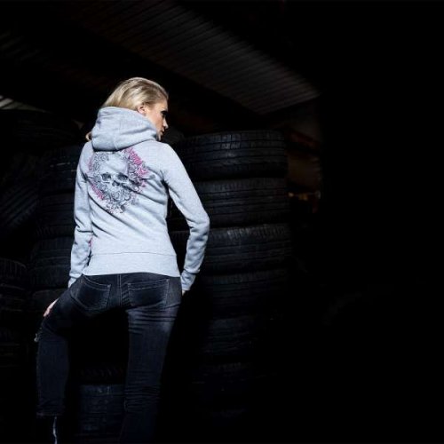 Damen Kapuzenjacke Skull