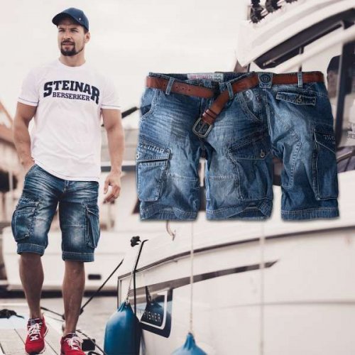 Cargojeansshorts Stahlheim